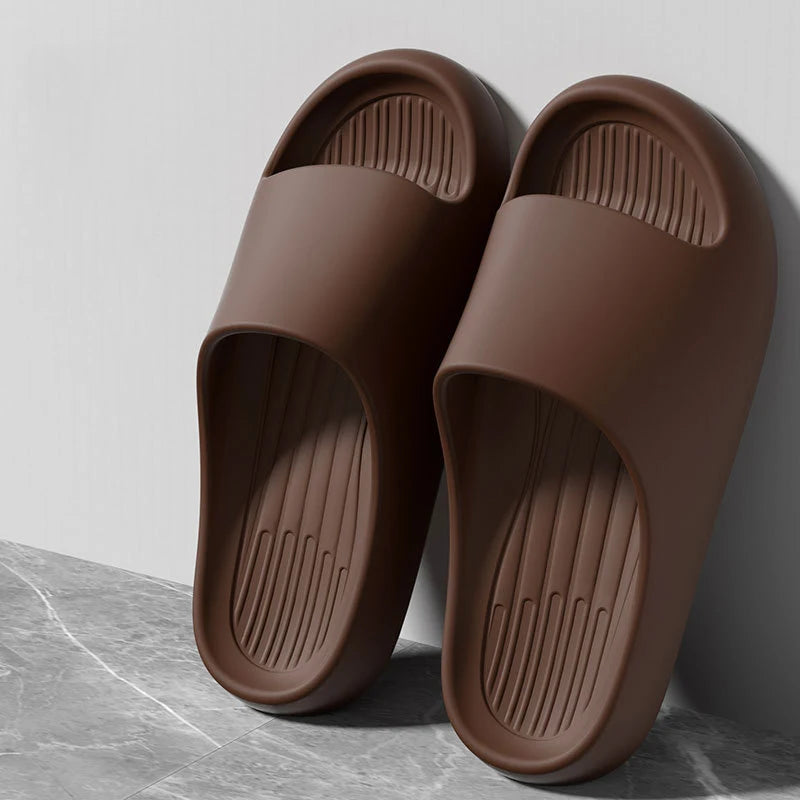 Big Size 50 51 Summer Slippers For Men Women EVA Lightweight Open Toe Quick Dry Home Slides Men Flat Sandals Beach Couple Shoes