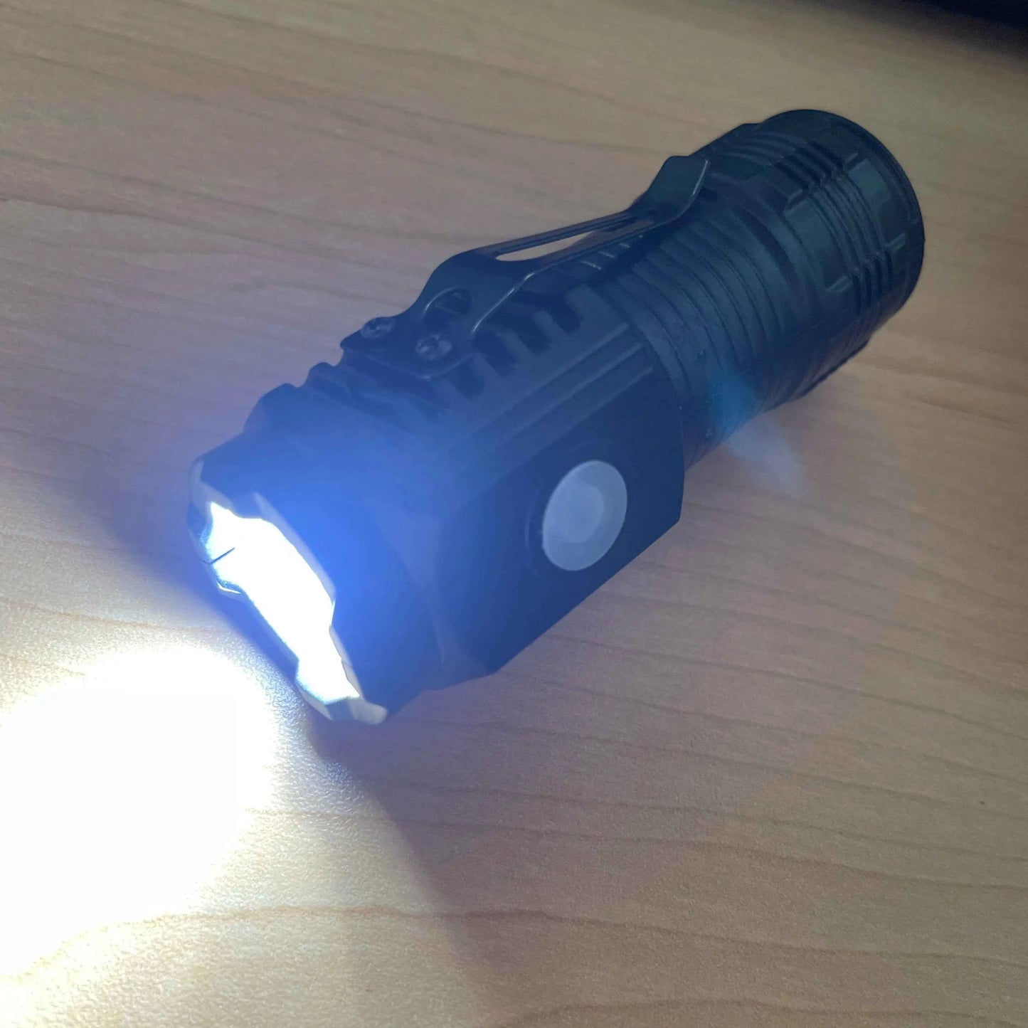 Three-eyed monster LED flashlight, a must-have for night travel, portable, high brightness, strobe lighting