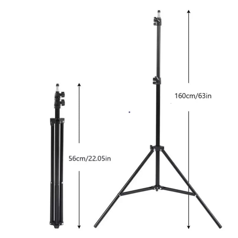 Foldable 56cm-160cm Extendable Mobile phone live support photo tripod multi-functional video recording selfie landing tripod - Shoppiline
