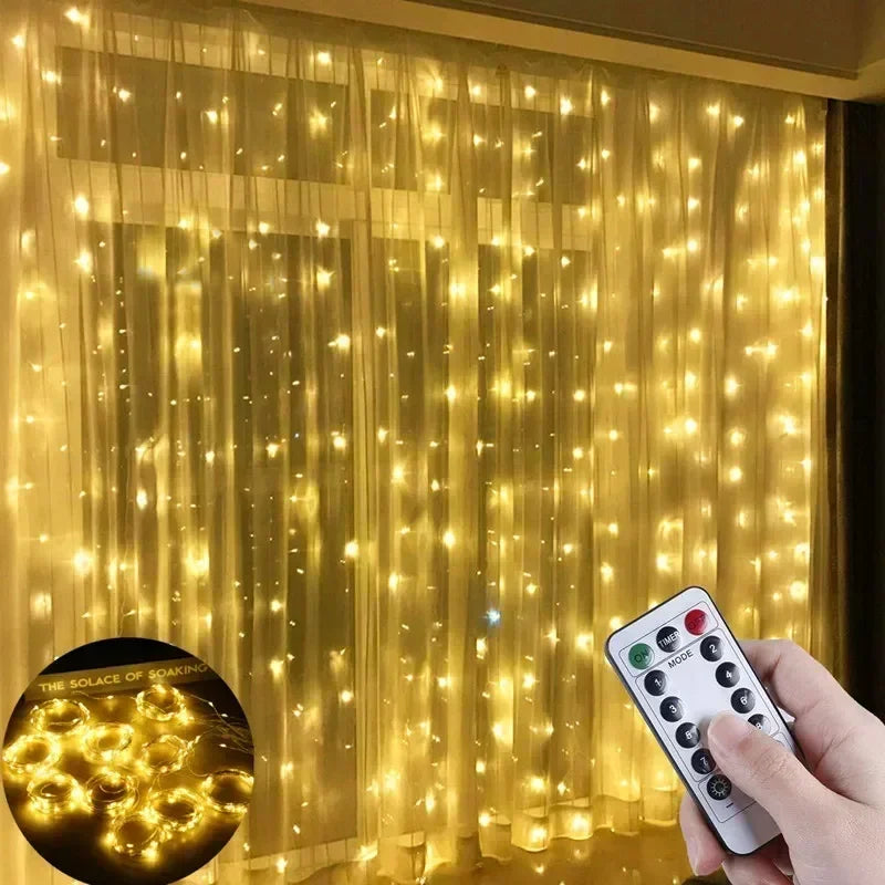 3Mx1M/2M/3M LED String Lights USB Fairy Lights Garland for New Year Wedding Festive Party Christmas Home Curtain Decoration