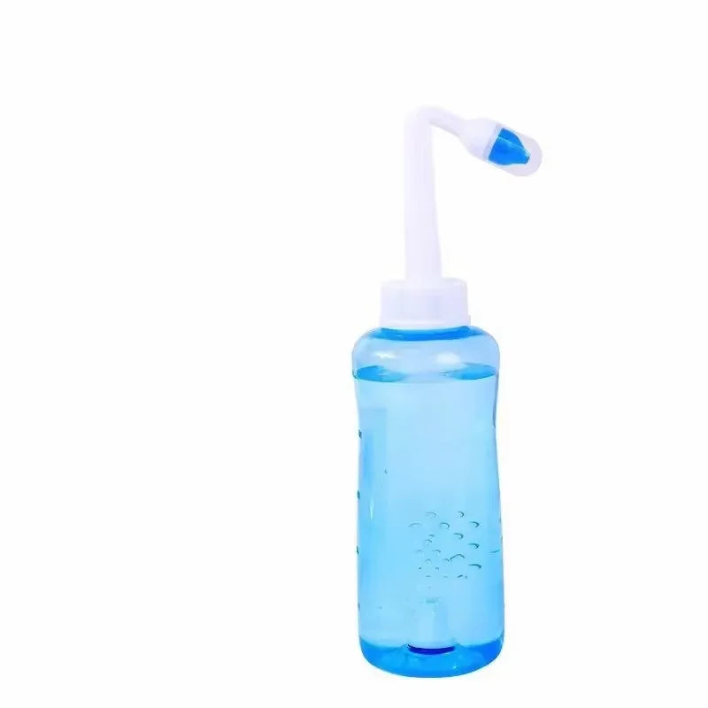 1 pièce bouteille de lavage nasal 300ml adulte et enfant cavité nasale et bouteille de lavage nasal solution saline physiologique rhinite manuelle