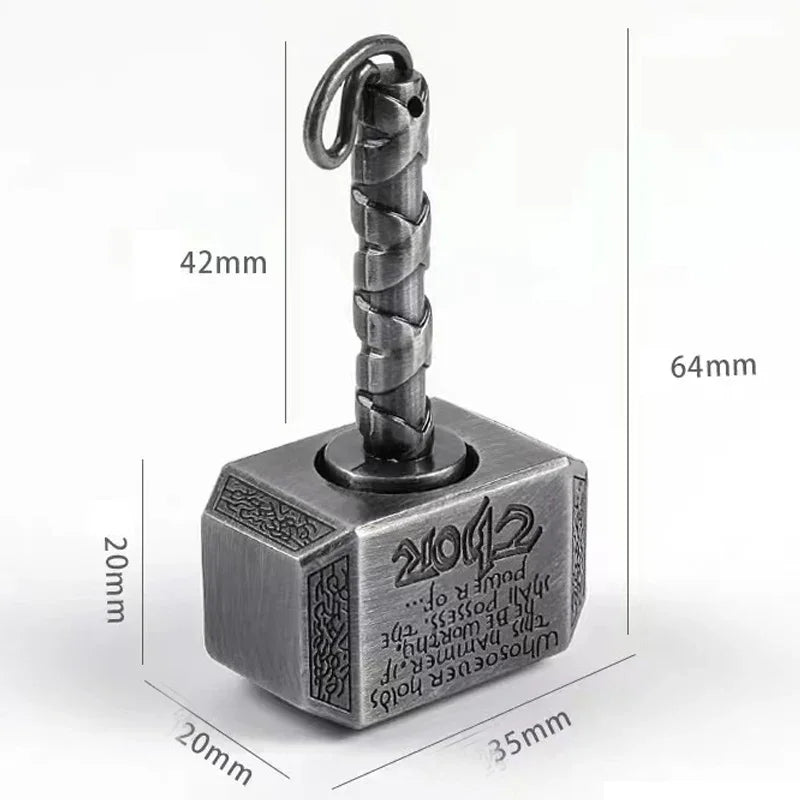 Kreisel-Fidget-Spinner aus Metalllegierung für Erwachsene, Anti-Stress-Spielzeug, Fingergyroskop, Anti-Angst-Metallhammer-Spielzeug