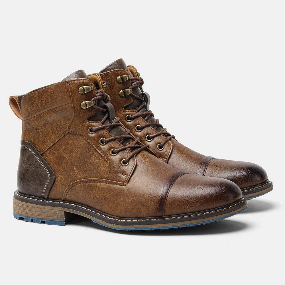 Size 7-13 Ankle Boots For Men Men's Leather boots Brand Boot for men #AL605