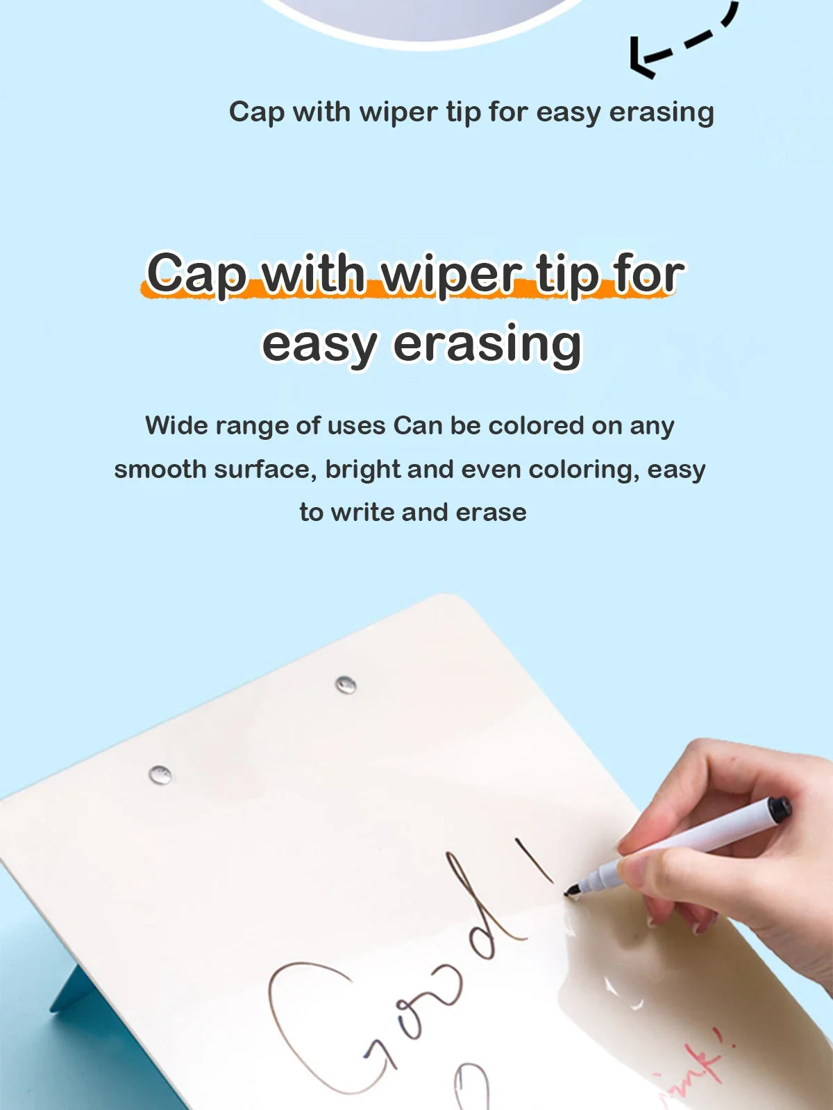 Magnetic Erasable Whiteboard Pen Color Options Blackboard Note Numbering Stationery Office Teaching Supplies for Classroom Use