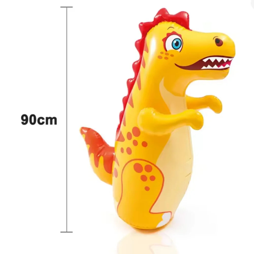 Stress-relieving Toy Kids Boxing Training Tumbler Bags Kid Inflatable Standing Punching Boxing Bag Outdoor Training Bags