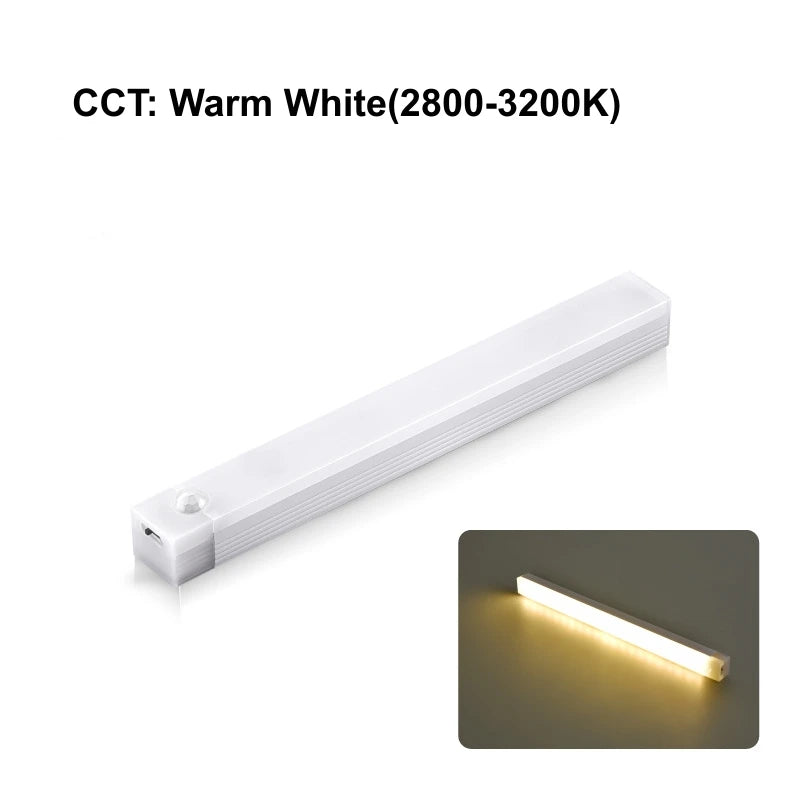 AITHEA PIR Motion Sensor LED Cabinet Light USB Rechargeable Induction Night Light Wireless Portable Detector Lamp for Hallway