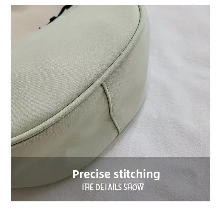 New Simple and Casual Solid Color Nylon Large Capacity Women's Dumpling Bag Shouldercrossbody bag shoulder bag large capaci Bag