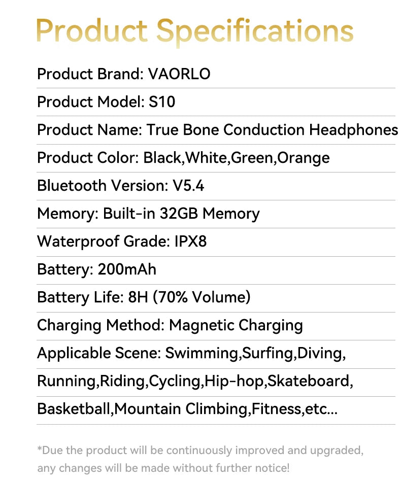 #IPX8 Waterproof Bone Conduction Wireless Headphone Bluetooth 5.4+32GB RAM MP3 Player HIFI Music Sport Swimming Headset With Mic