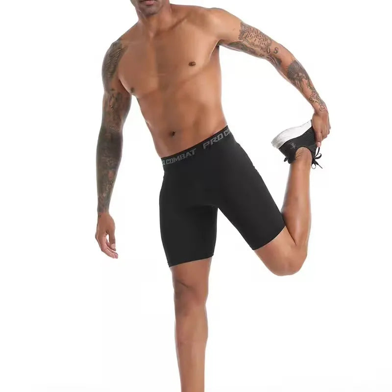 Men Boxers Sports Underwear Underpants Gym Shorts M L XL Black Quick-Drying Sweatpants Moisture Absorption Breathable Fitness