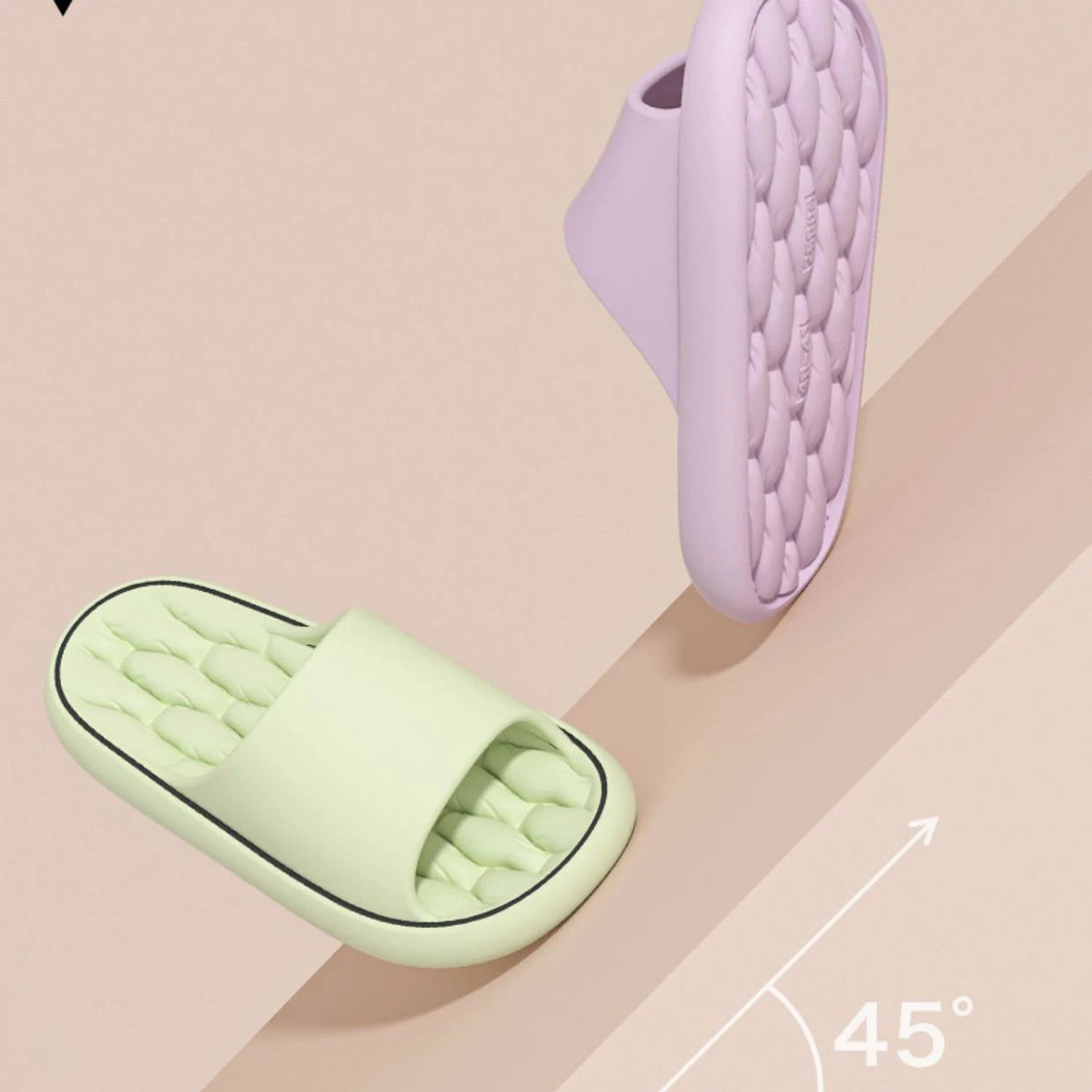 Super Light Soft Slippers Simple Fashion Slides EVA Elastic Shoes Colorful Sneakers In Door Bathroom Flip Flops