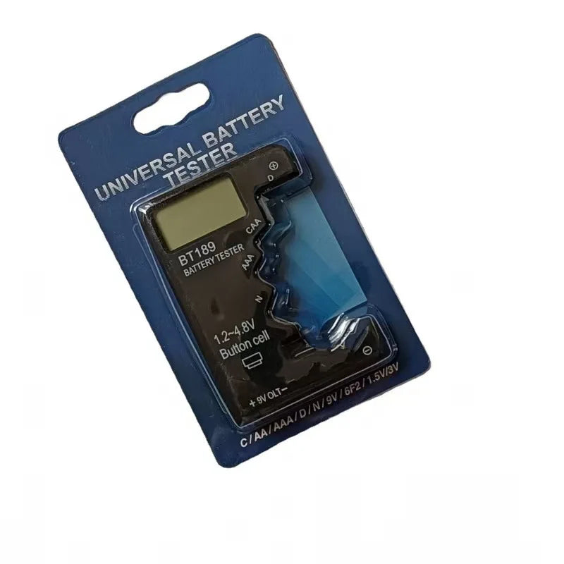 BT189 Digital Battery Tester LCD Voltage Checker for AA AAA C D 9V Button Cell Household Portable Power Measuring Tool Analyzer