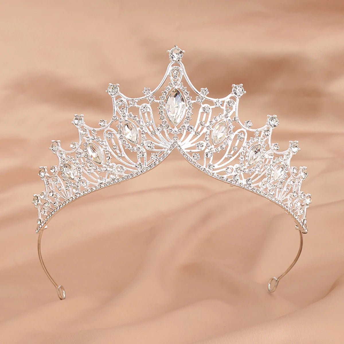 Couronne de Reine pour Femmes Couronne de Concours avec Peignes Couronne de Princesse pour Filles Strass en Cristal Tiara Bandeau Tiara Peigne Tiara