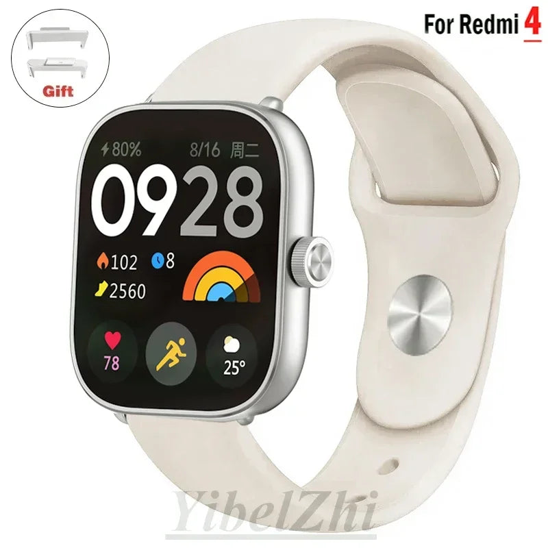 Sportarmband für Redmi Watch 4 Armband Smartwatch Armband Zubehör Weiches Silikon Armband Correa für Xiaomi Mi Band 8 Pro