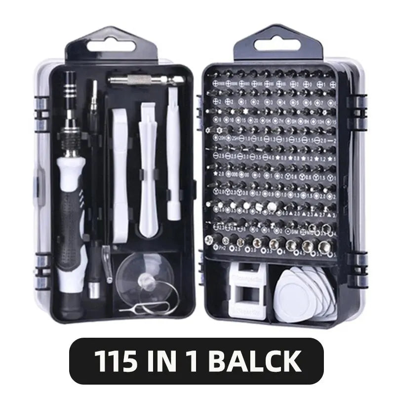115/117 in 1 Precision Screwdriver Set Magnetic Torx Hex Screw Driver Bits Professional Repair Tool Kit for iPhone Xiaomi Mac PC - Shoppiline