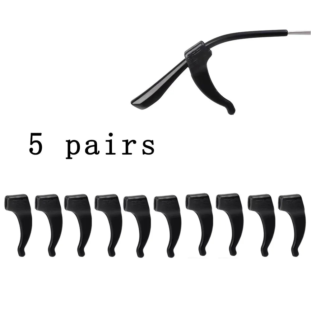 10/20/30/100pcs Anti-slip Silicone Ear Grip Glasses Eyeglasses Leg Ear Hook Stopper Bracket Fastener Accessories Temple Tip