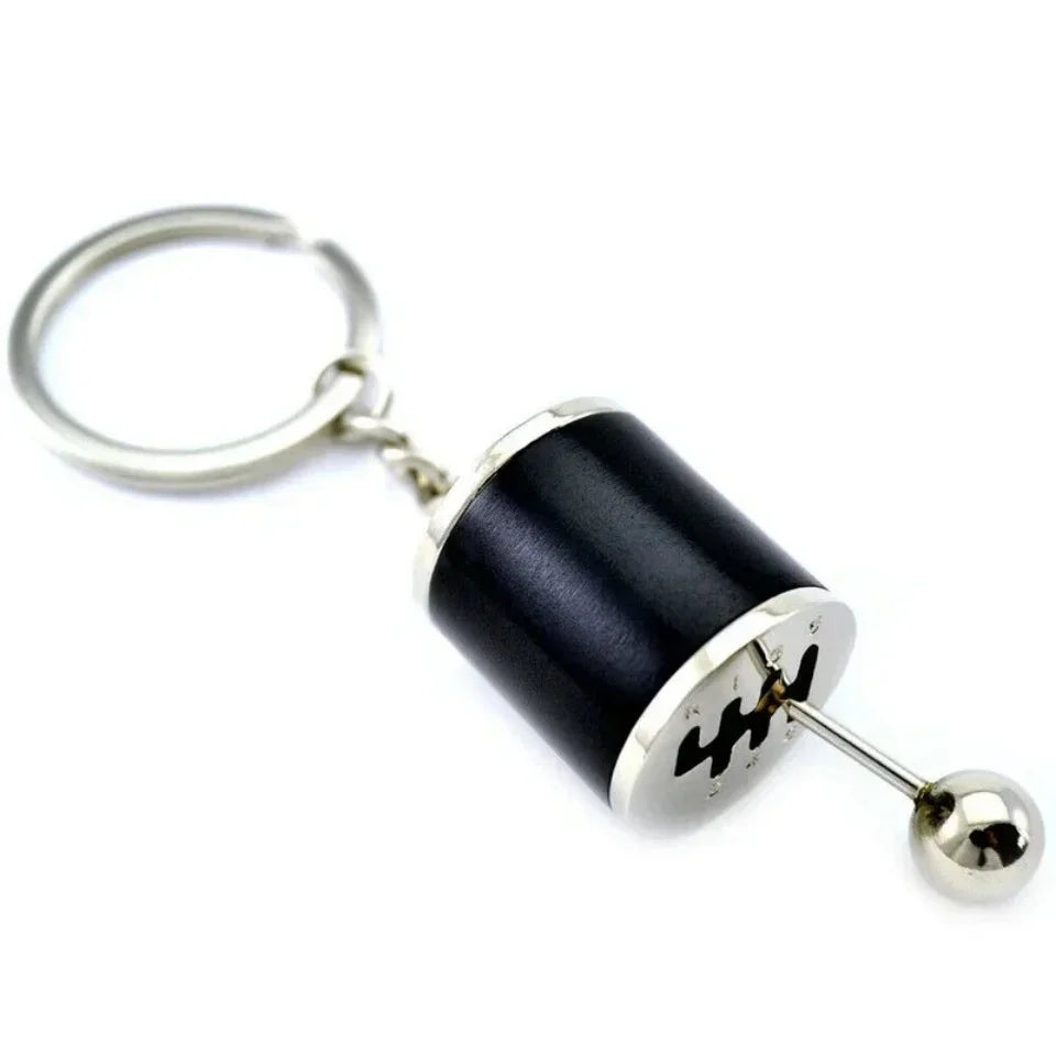Metal Keyring Creative Car Shifter Keychain Six-Speed Gear Stick Knob Gearbox Model Key Antistress Adults New Fidget Toys