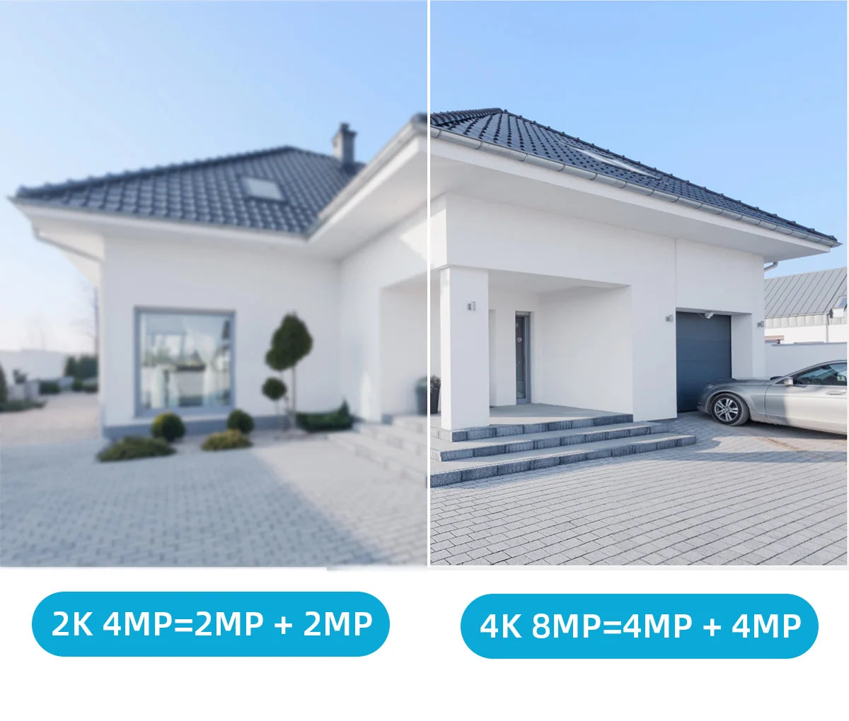 4K 8MP HD Wifi PTZ Camera Outdoor 4MP Dual Lens Dual Screen AI Auto Tracking IP Camera CCTV Audio Video Surveillance P2P iCSee - Shoppiline