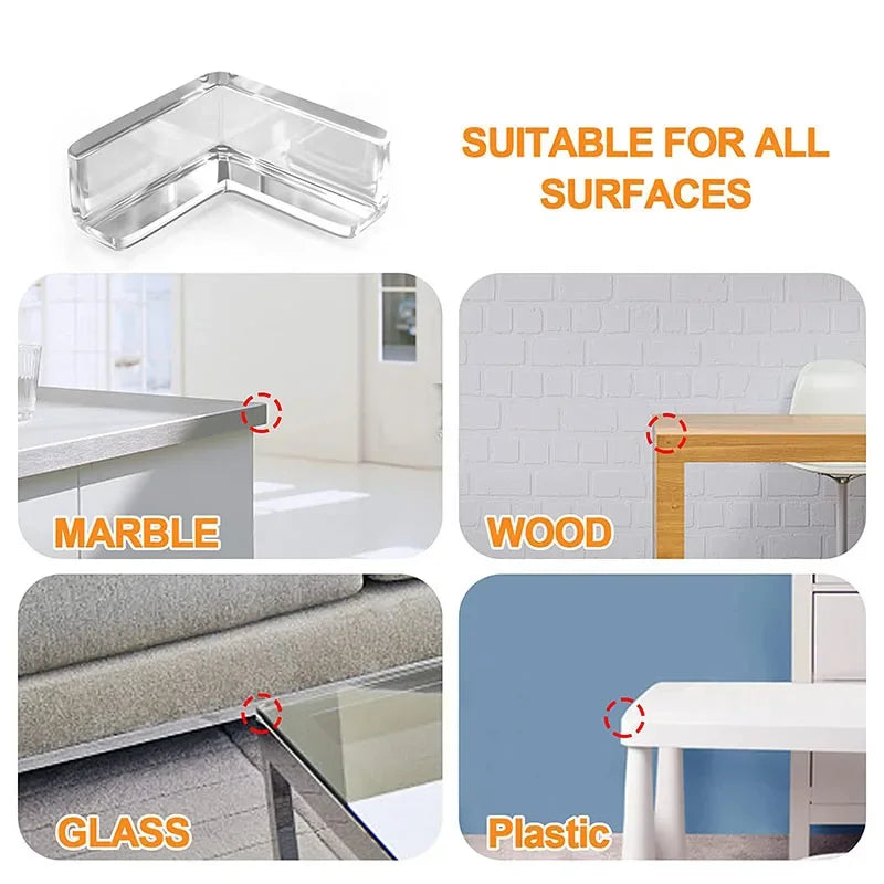 4/10pcs Baby Safety Corner Silicone Protector Table Soft Transparent Children Anti Collision Corner Edge Protection Guards