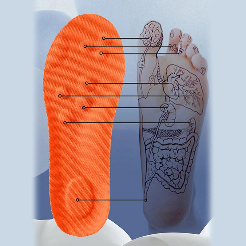 1/2/4 Paar Latex-Sporteinlegesohlen Weiche, hochelastische Schuheinlagen Orthopädische, atmungsaktive Stoßdämpfungs-Dämpfungseinlegesohlen mit Fußgewölbeunterstützung