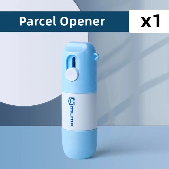 Retractable Box Opener Thermal Paper Correction Fluid With Unboxing Knife Privacy ID Information Blackout Theft Protection Stamp