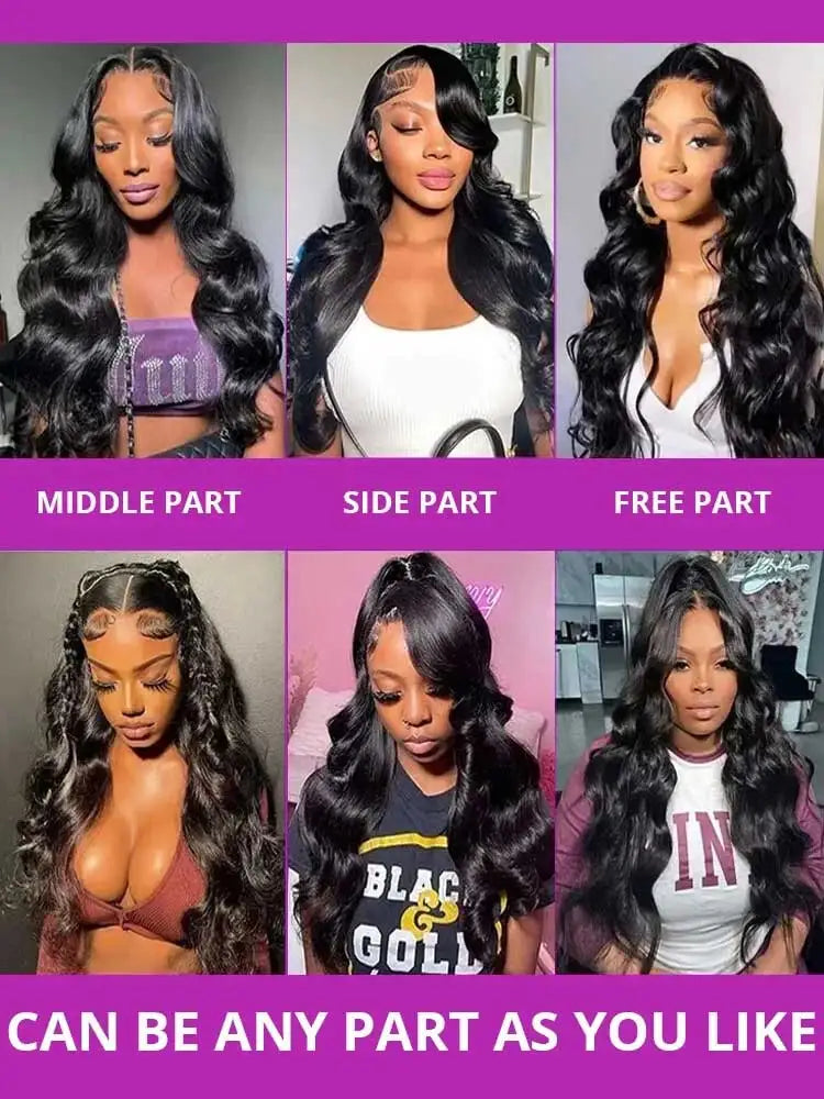 Unbehandelte peruanische Body Wave Echthaarperücken mit 250 % Dichte, 40–42 Zoll, 13x6 HD-Lace-Front, 13x4-Frontal-Perücken, glueless Verschlussperücken für Damen