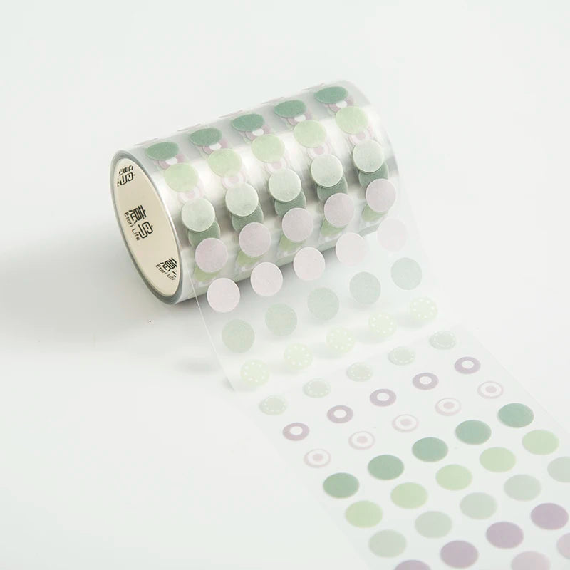 60mm*3m Dot Washi Tape for Diary Scrapbooking DIY Deco Junk Journal Creative Stationery School Supplies Masking Tapes