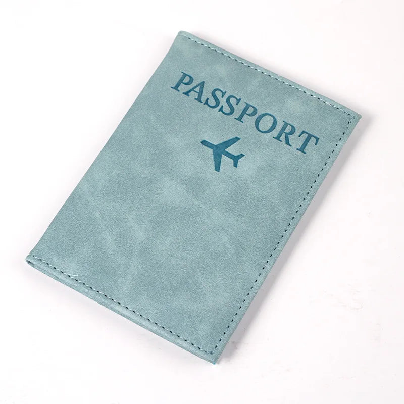Airplane Passport Cover Case for Women Men Travel Passport Case Cute Passport Wallet Purse Girl Passport Holder