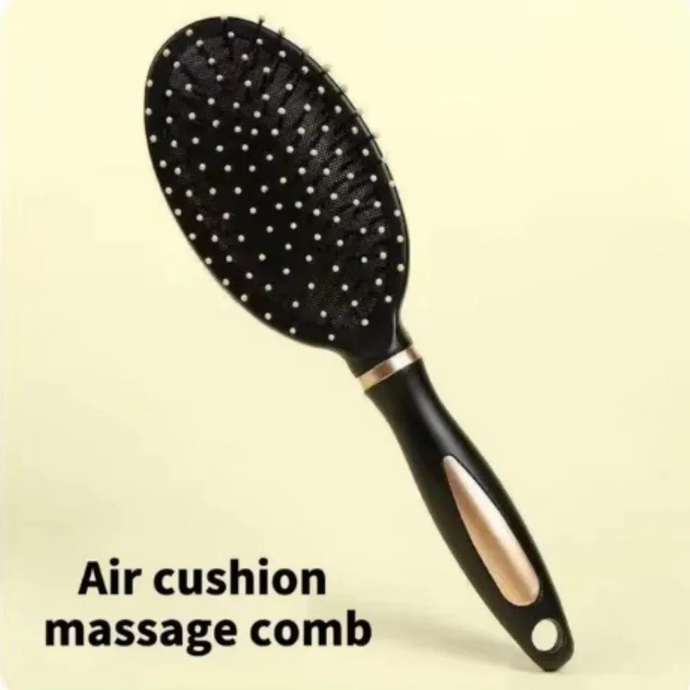 Air Cushion Hairbrush Scalp Massage Comb Soft Nylon Bristle Anti-static Detangler Brush For Wet Dry Straight Curly Hair Salon