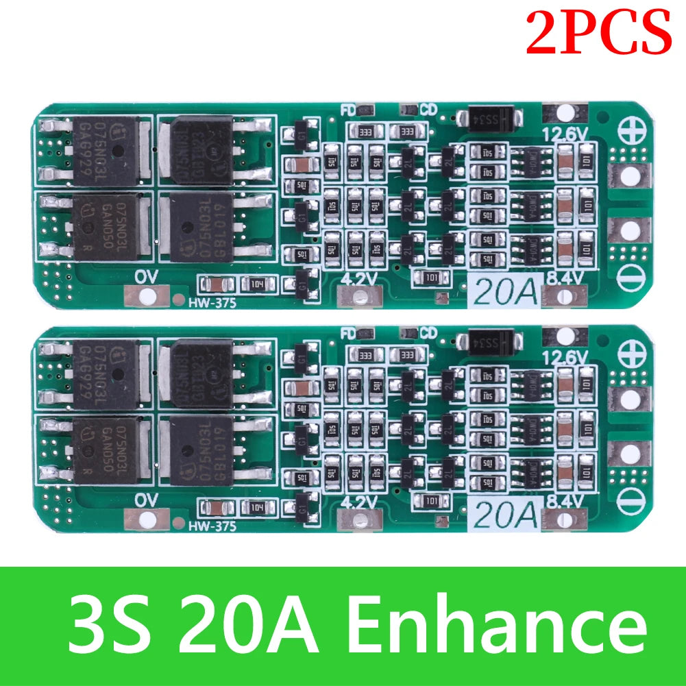 BMS 3S/4S 5A 10A 20A 25A 40A 60A Li-ion Lithium Battery Charger Protection Board 18650 For Drill Motor 12V with Enhance/Balance - Shoppiline