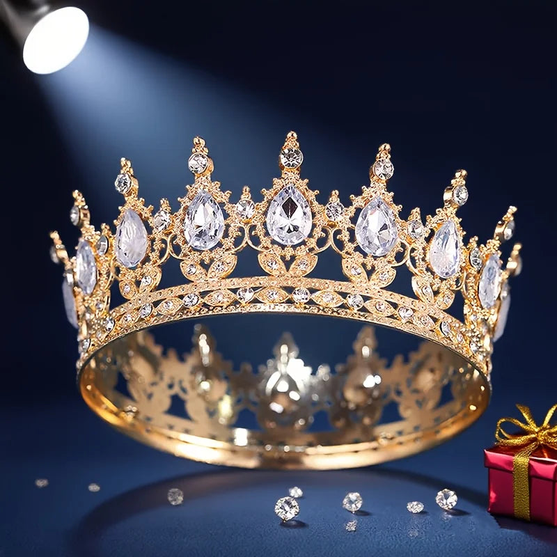 Baroque Crystal Tiaras And Crowns Headband For Women Party Prom Diadem Bridal Wedding Hair Accessories Jewelry Crown Tiara Gift