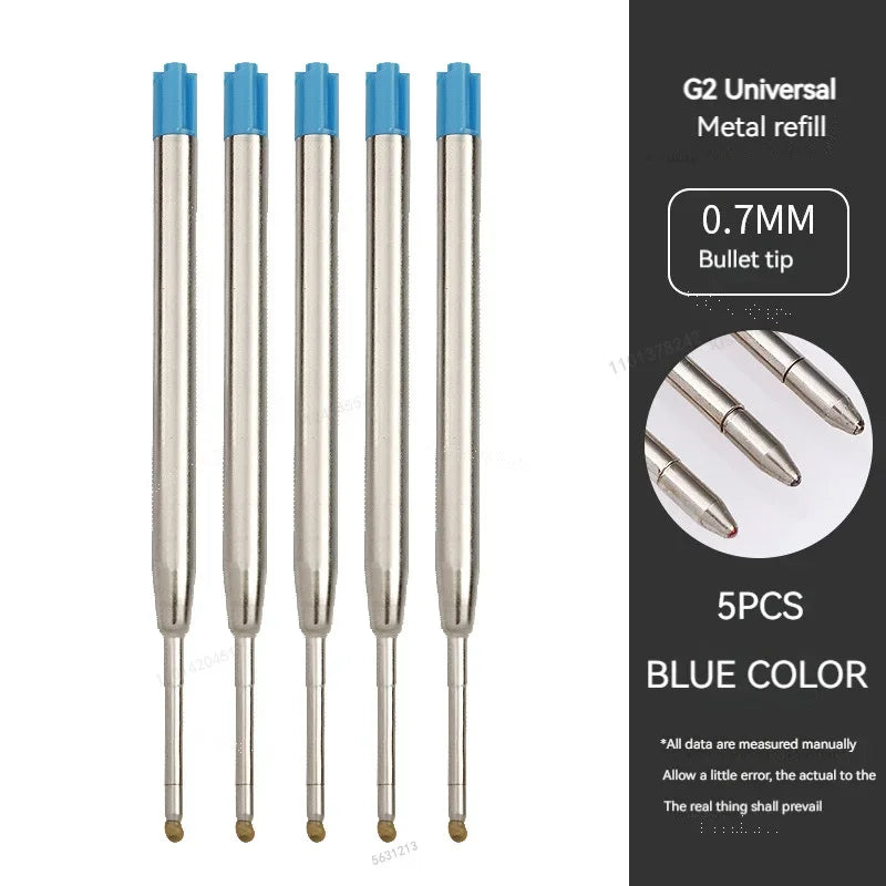 5-20pcs L:3.9 in/99mm Ballpoint Pen G2 Refills for Medium Point Blue Red Black Ink Rods for Office Stationery School Supplies