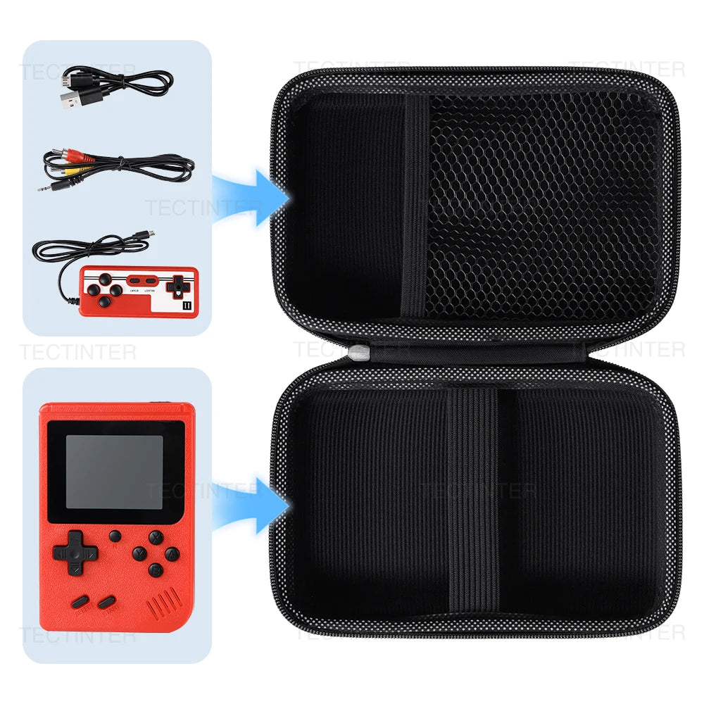 Carrying Case For R36S/GB300/FC/RG35XX Handheld Game Console Storage Pouch Bag Travel Retro Mini Game Player Protective Box
