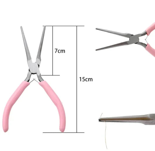 Ferronickel Carbon-Hardened Steel Round Nose End Cutting Jewelry Pliers Tools DIY Equipment Pliers Fit Handcraft Beadwork Repair