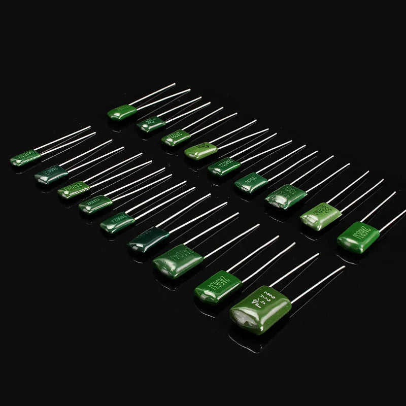150/180/620PCS Polyester Film Capacitor Kit 100V 1nF 1.5nF 2.2nF 100nF 2A102J 2A471J 2A222J 2A392J 2A332J 2A472J 2A103J 2A473J - Shoppiline