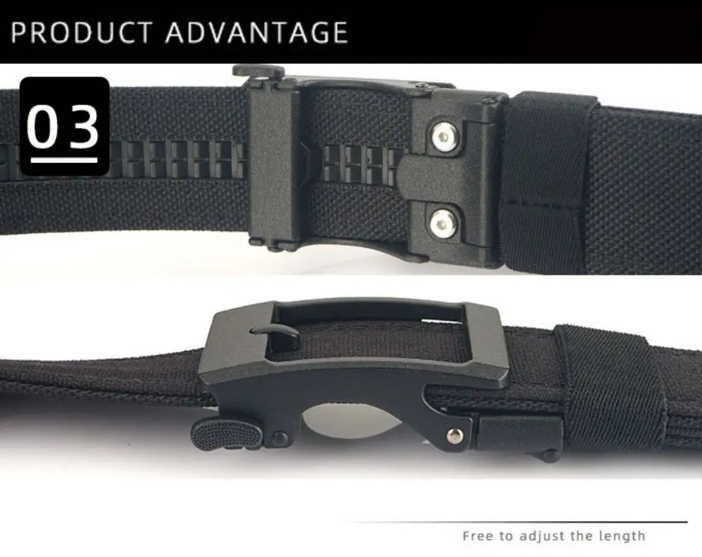 1pc Men's Belt Outdoor Multi Function Alloy Buckle Tactical Belt Canvas For Nylon Belt Training Quick Hanging Belts Neutral Belt