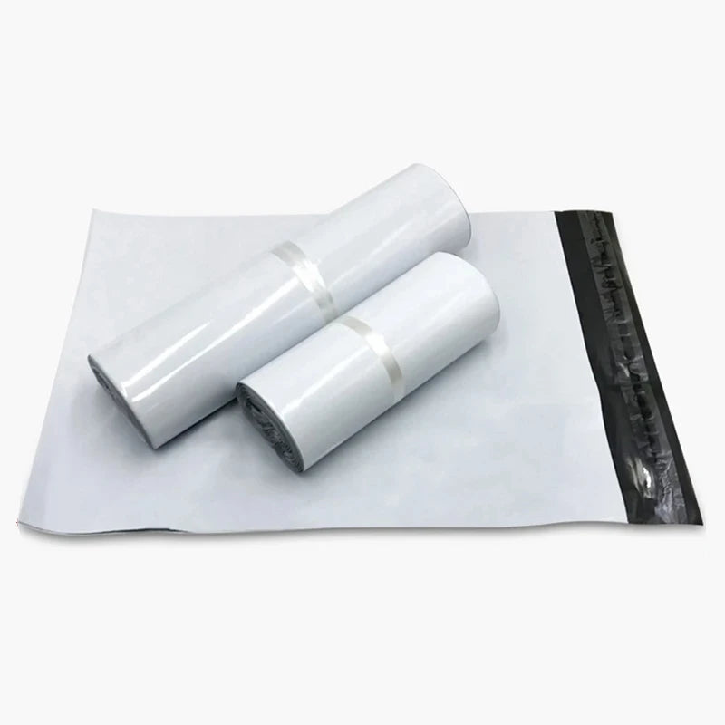 100pcs/Lots White Courier Bag Express Envelope Storage Bags Mailing Bags Self Seal Plastic Poly Packaging Pouch Waterproof New - Shoppiline