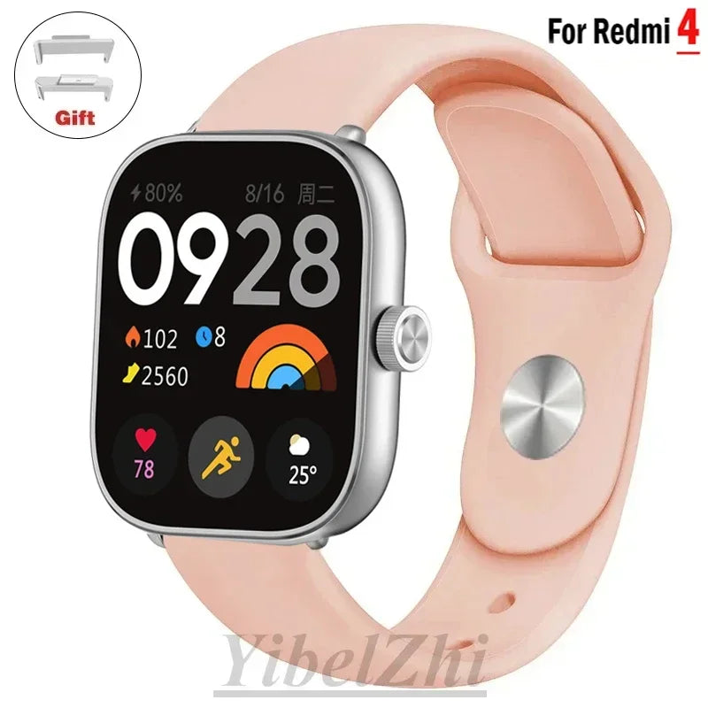 Sportarmband für Redmi Watch 4 Armband Smartwatch Armband Zubehör Weiches Silikon Armband Correa für Xiaomi Mi Band 8 Pro