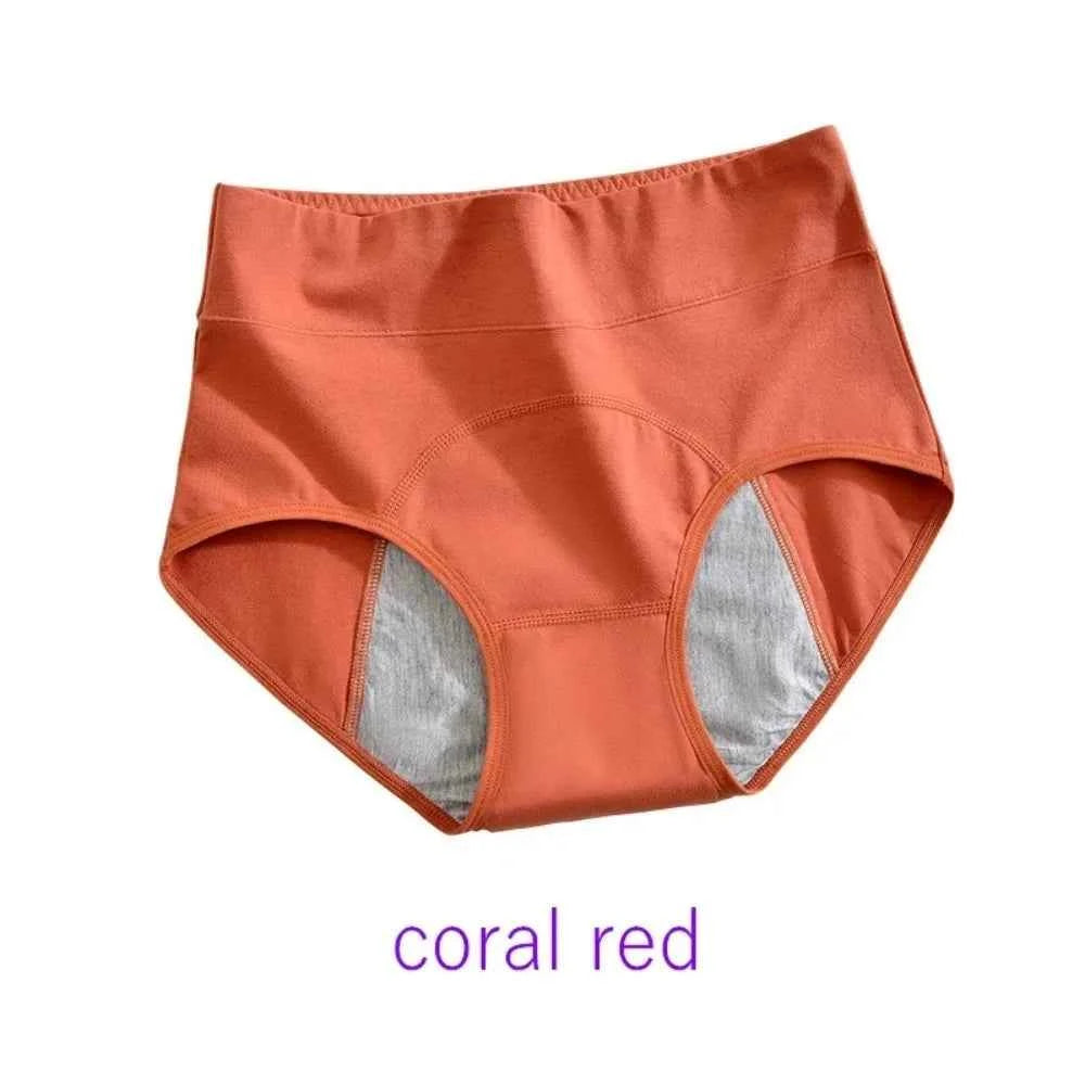 Cotton menstrual underwear, high-waisted underwear overalls, menstrual pants, leak-proof Bragas menstrual pants