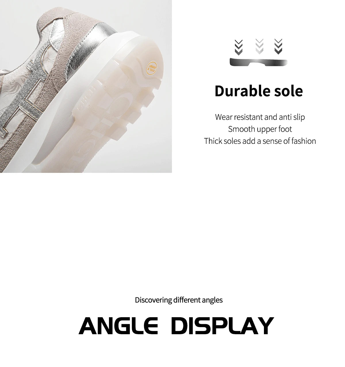 CHCH Women Tennis Shoes New Leather Splicing Student Sports Shoes
