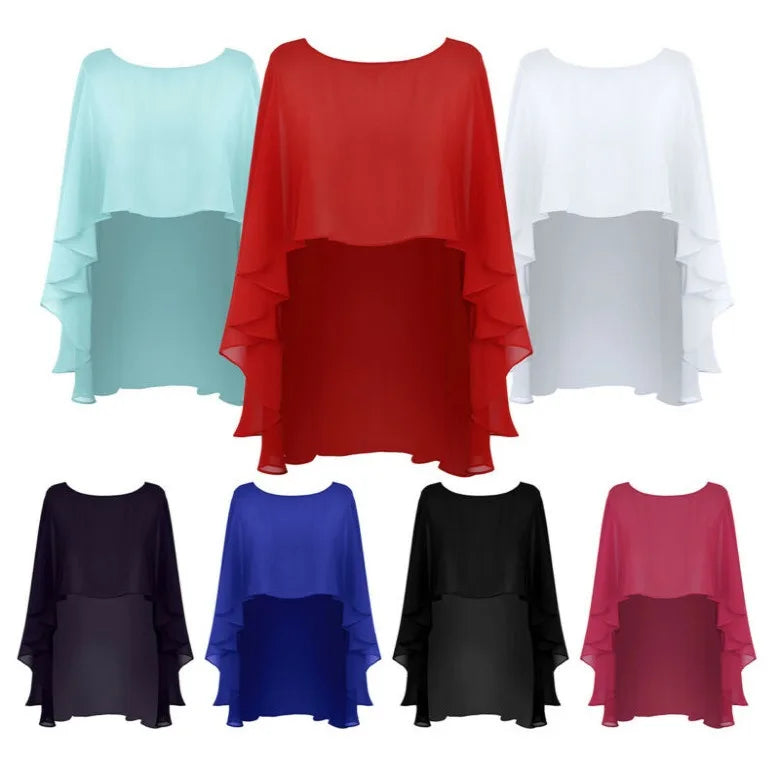 Elegant Chiffon Wedding Wrap for Women Evening Capes Bridal Jacket Accessories