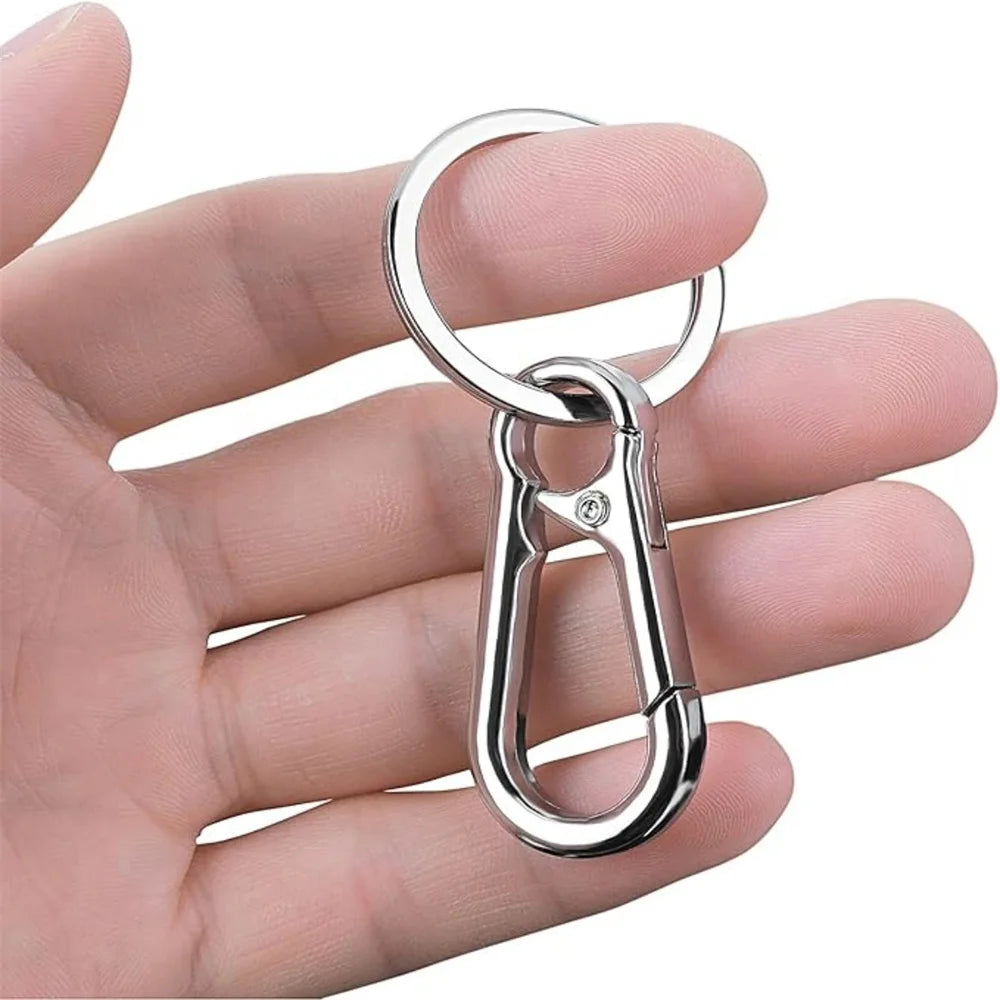 4Pcs Metal Carabiner Clip Keychain Hook Holder Key Ring Organizer for Car Keys Daily Storage