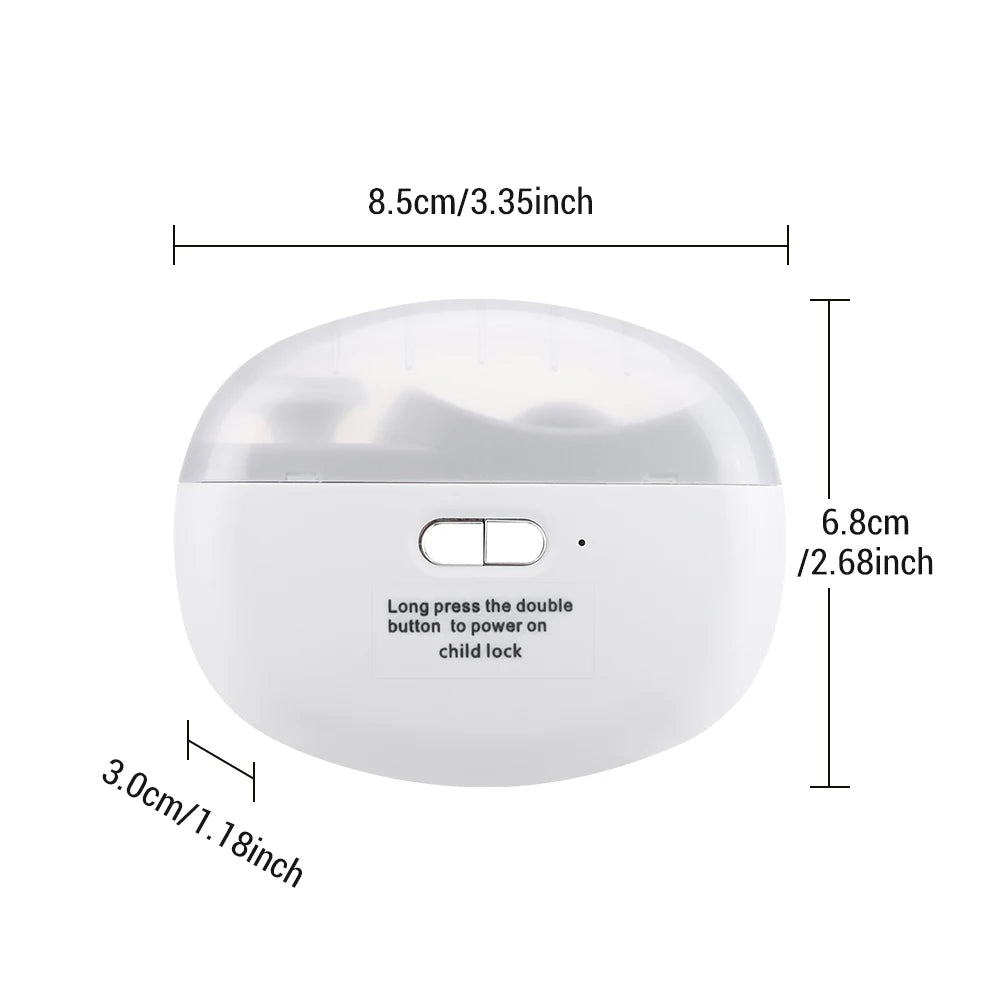 Coupe-ongles électrique avec meulage et polissage, lumière, coupe-ongles automatique rechargeable, manucure pour bébé et adulte
