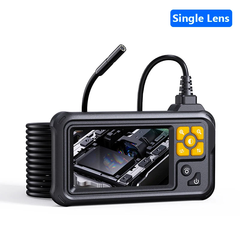 KERUI Industrial Endoscope Camera 4.3inch IPS Screen Dual Lens HD IP67 Waterproof Light Inspection Borescope For Pipe Car Repair - Shoppiline