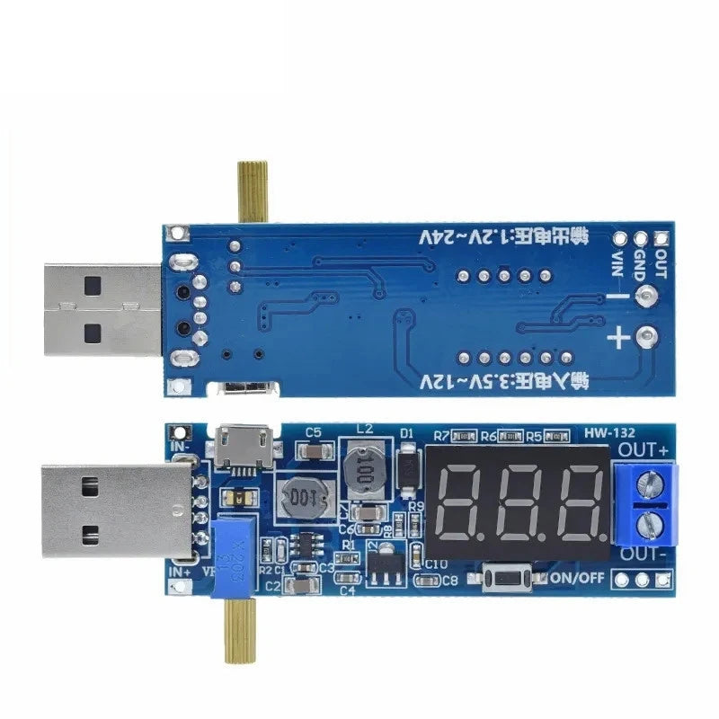 USB boost power regulator module DC-DC 5V to 3.3V 9V 12V 24V digital desktop power module
