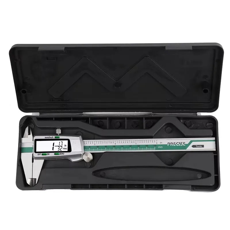 ET50 150mm Stainless Steel Digital Caliper 6-Inch 0.01mm High Precision Fraction/MM/Inch Measure Woodworking Thickness Gauge - Shoppiline