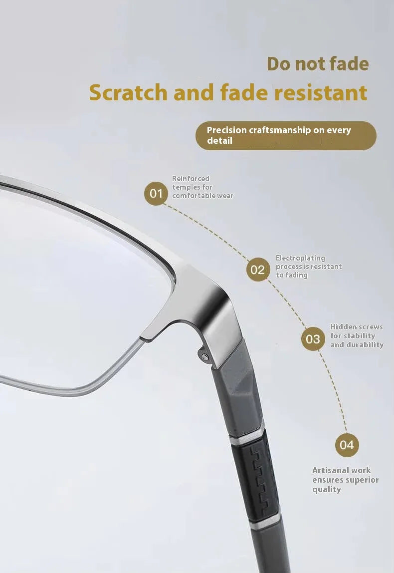 Men Reading Glasses Retro Business Hyperopia Glasses Anti Blue Light Reading Glasses 0 +1.0 To +4.0 Glasses