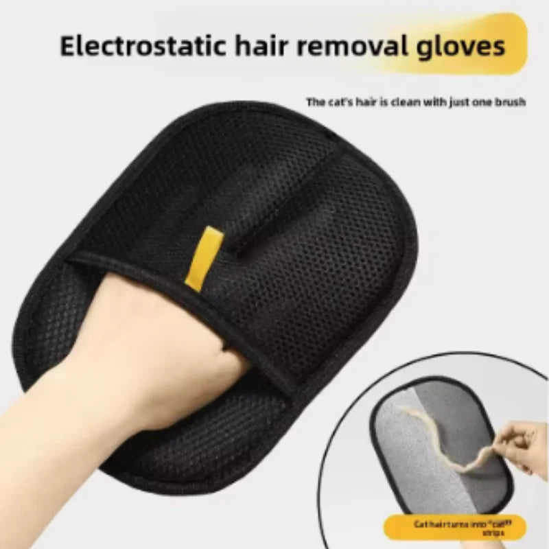 Reusable Pet Hair Removal Gloves Double Sided Beauty Gloves for Sofa Carpet Home Pet Fur Hair Removal Tool Pet Supplies
