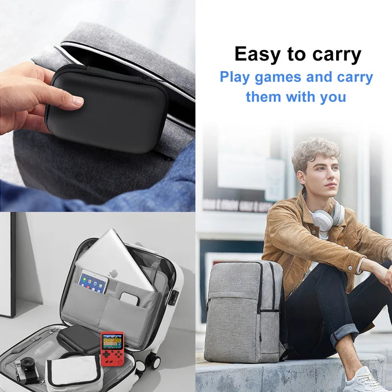 Carrying Case For R36S/GB300/FC/RG35XX Handheld Game Console Storage Pouch Bag Travel Retro Mini Game Player Protective Box
