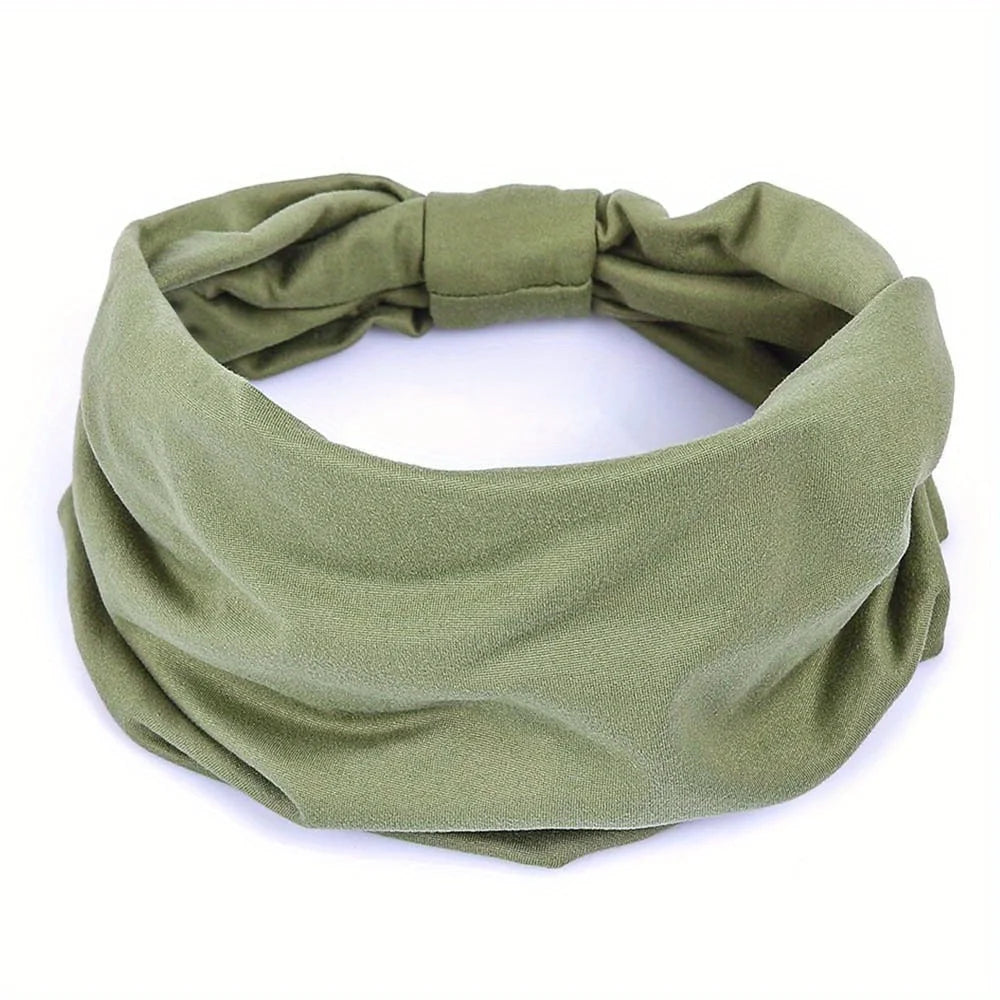Bandeaux larges pour femmes, antidérapants, doux, élastiques, pour yoga, course, sport, entraînement, gym, turbans, bandanas