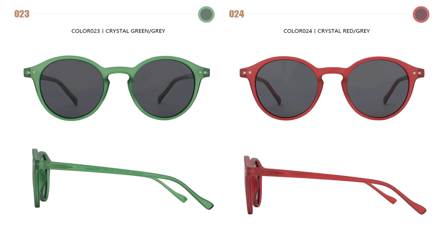 ZENOTTIC Lunettes de Soleil Rétro Polarisées 2023 2024 Hommes Femmes Vintage Petite Monture Ronde Lunettes de Soleil Verres Polarisés UV400 Nuance